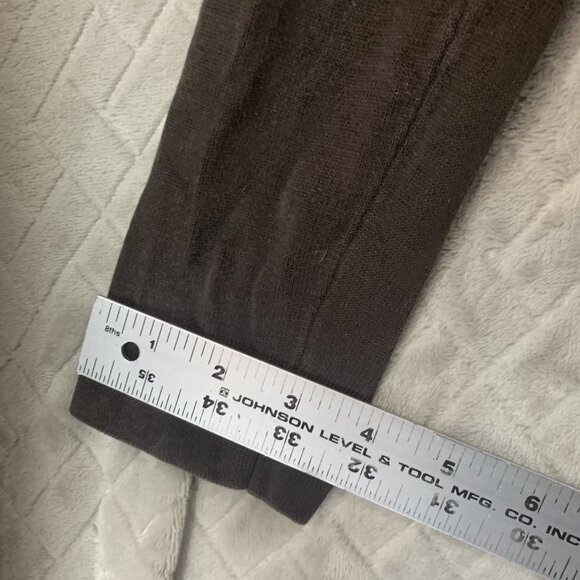 Michael Kors Womens M Sweater Brown Silk Blend Button Up Cardigan Lightweight - Picture 11 of 16
